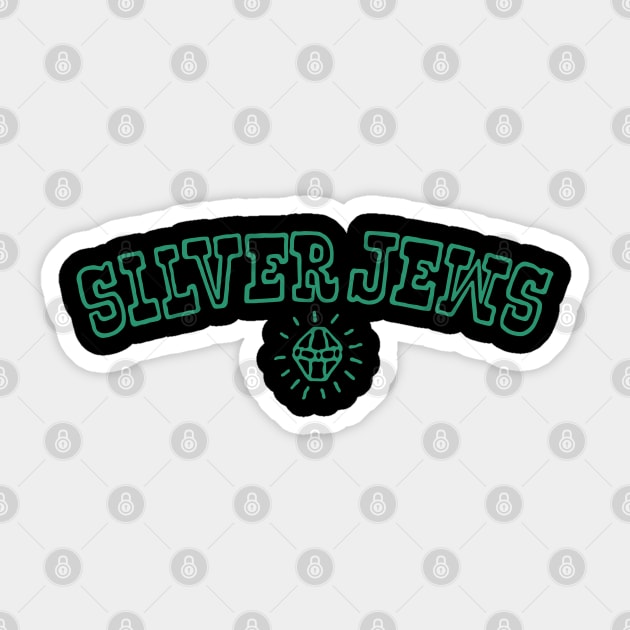 Silver Jews (green) Sticker by Joada